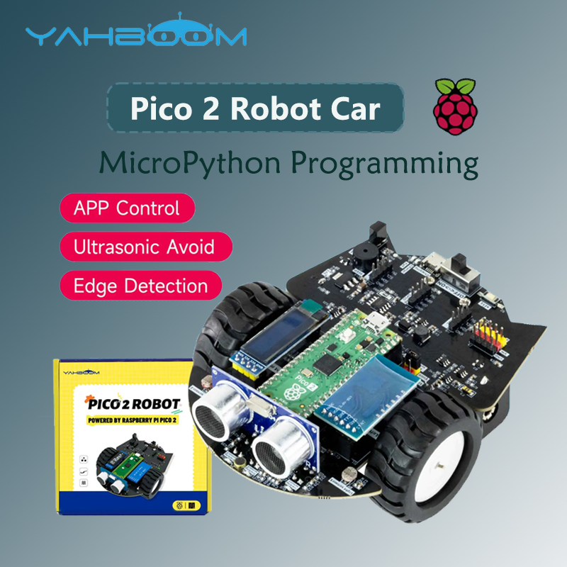 Diy Electronics Raspberry Pi - Yahboom Raspberry Pi Pico 2 ロボットカーキット