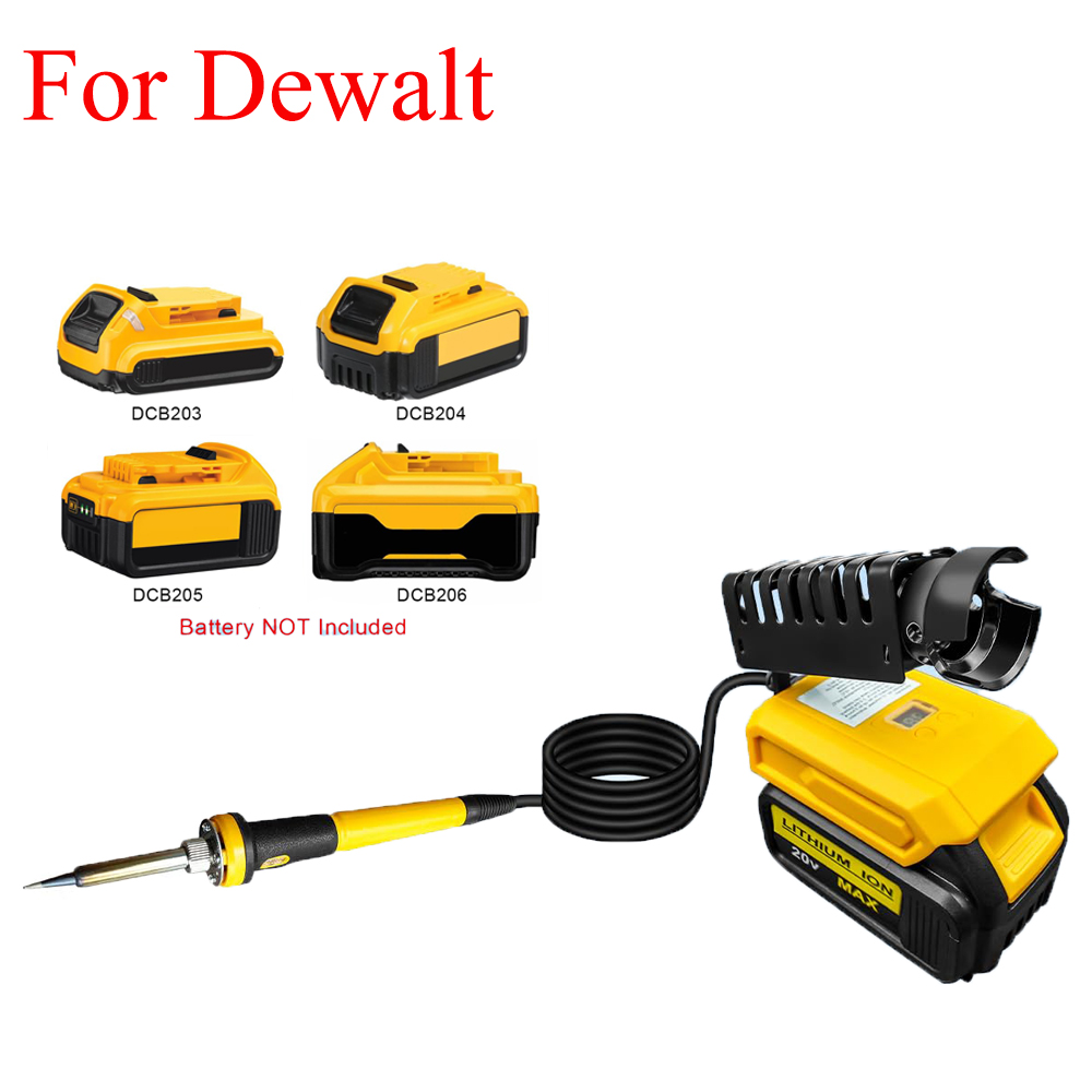 Diy Electronics Organizer - ポータブルはんだごてキット、Dewalt 20Vバッテリー対応、60Wコードレス電気はんだごてツール、DIY家庭修理用