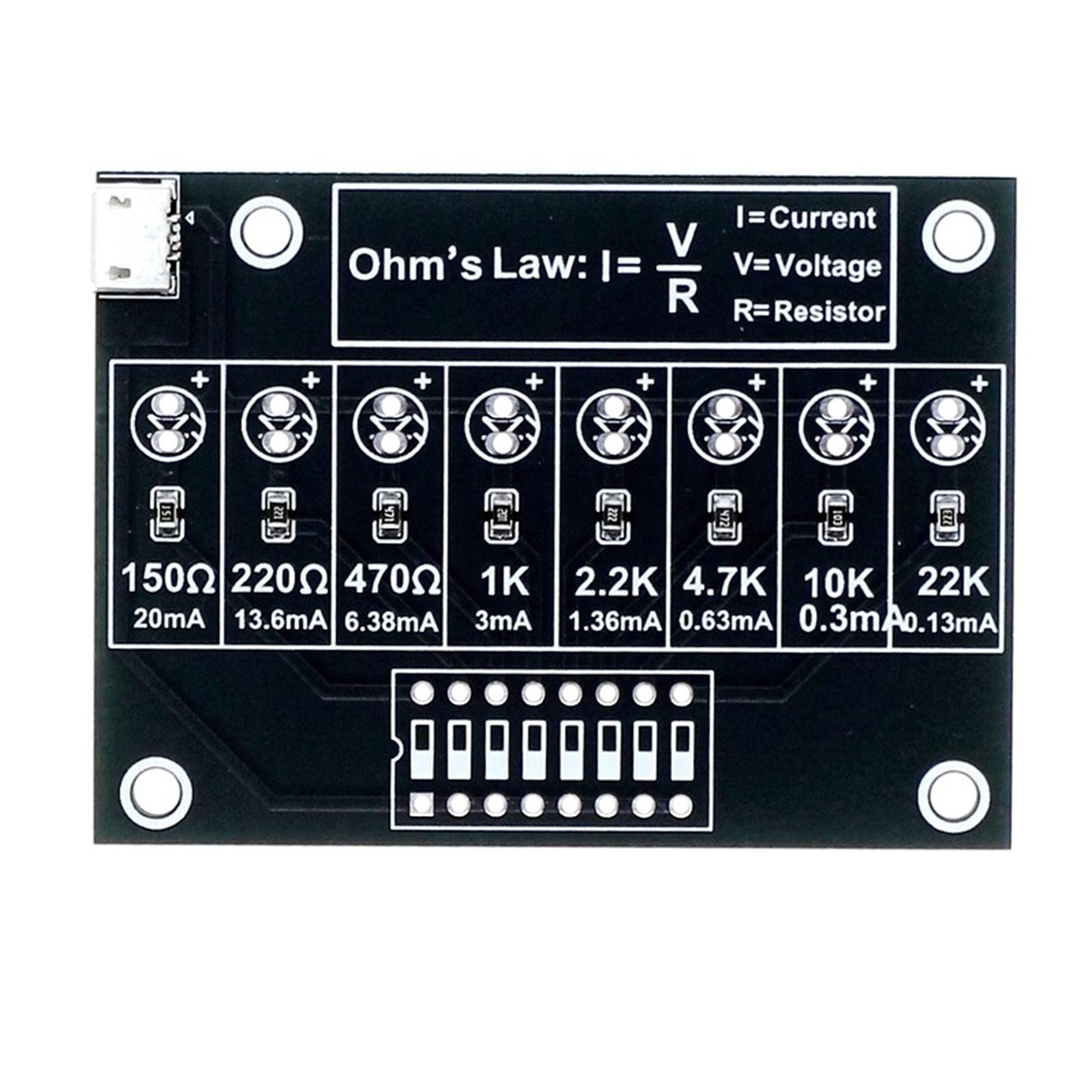 Diy Electronics Board - DIY はんだ付け練習キット 溶接キット 電子回路プロジェクト トレーニング抵抗学習ボード 大学生向け