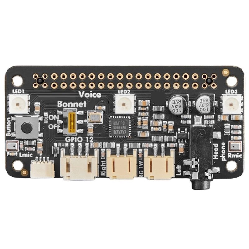 Raspberry Pi Zero - フルボイスボネット Raspberry Pi用 2つのスピーカー 2つのマイク付き Pi
