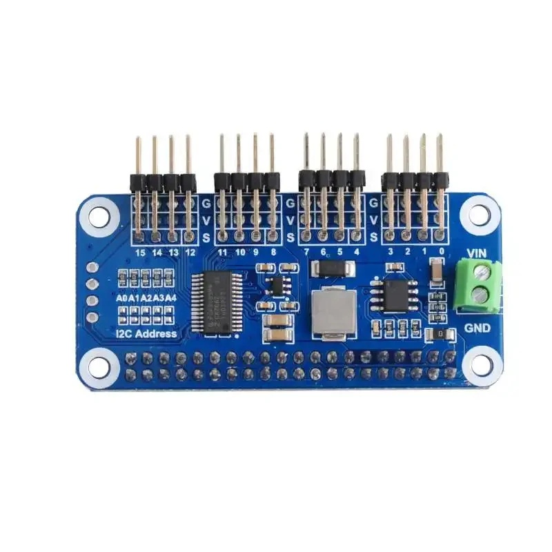 Raspberry Pi Zero - 16 チャンネル PWM サーボ モーター ドライバー