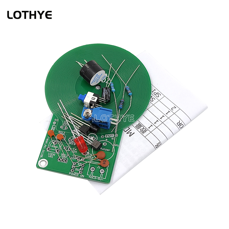 Diy Electronic Components - 電圧変換キット,金属探知機,3〜5V,60mm非接触センサー,アセンブリキット