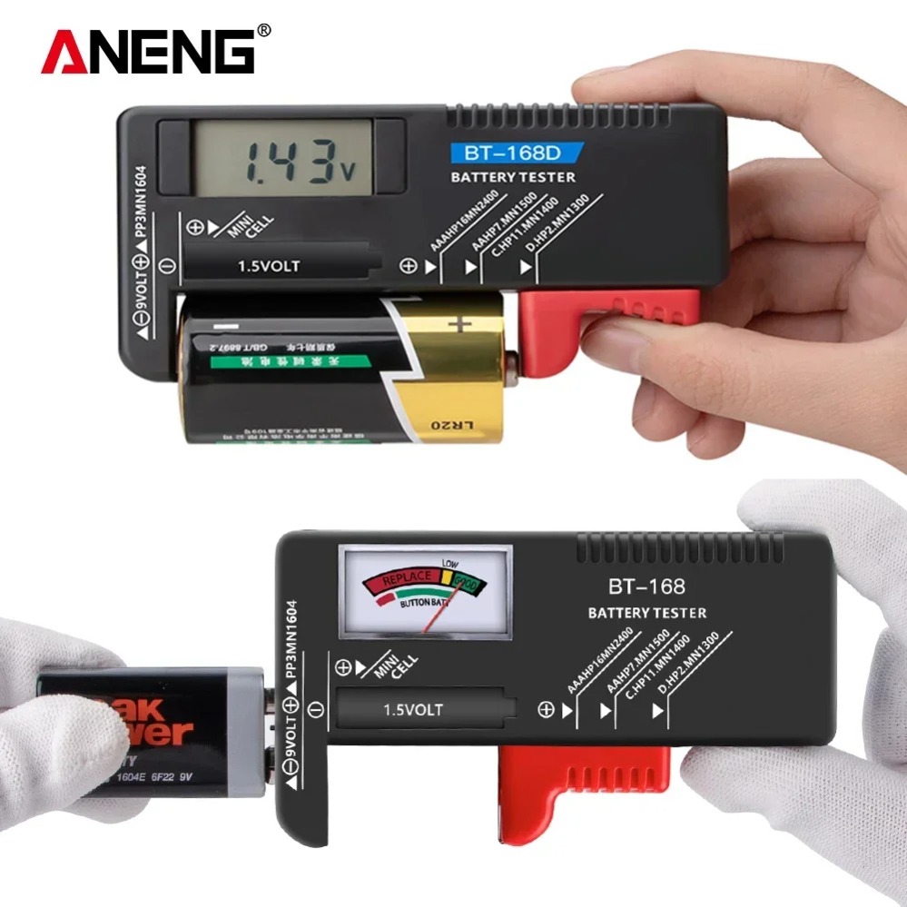 Diy Electronics Test Equipment - バッテリーテスター ANENG BT-168/ BT-168D デジタル容量チェッカー 充電インジケーター