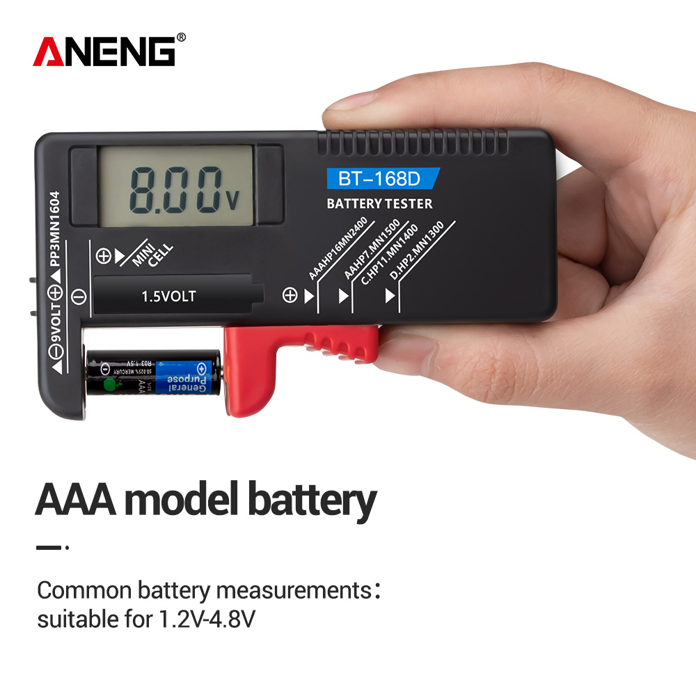 ANENG BT-168/ BT-168D デジタルバッテリ - Diy Electronics Test Equipment のレビューと価格