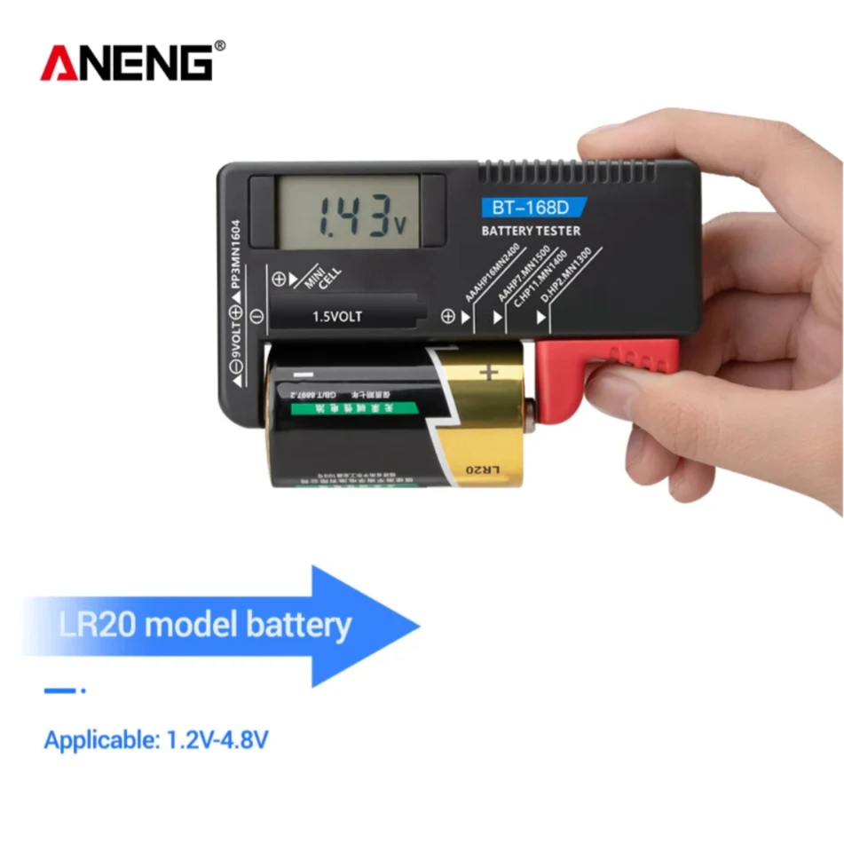 ANENG BT-168/ BT-168D デジタルバッテリ - Diy Electronics Test Equipment のレビューと価格