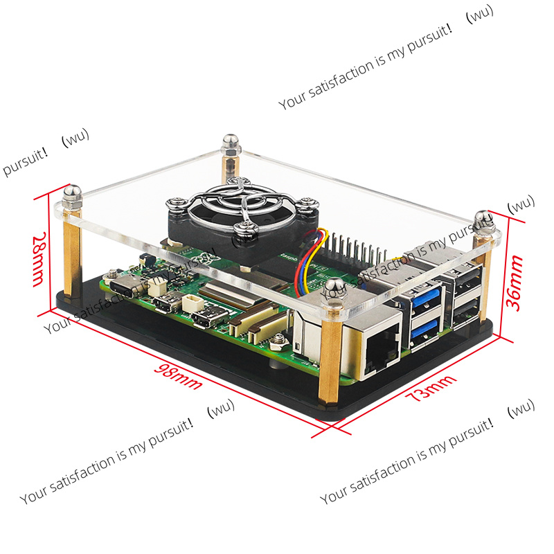 Raspberry Pi 5 アクリルケース 透明シェル P - Diy Electronics Raspberry Pi のレビューと価格