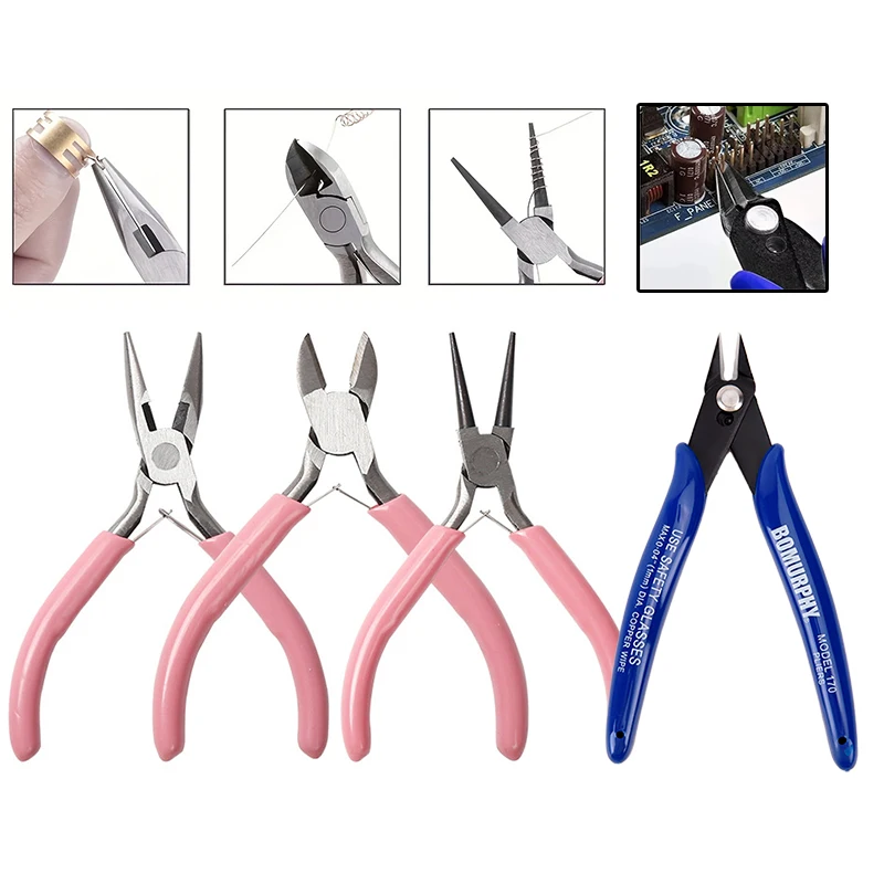 170種類の電子機器用斜めペンチキット、炭素鋼ペンチ、サイド - Diy Electronics Com のレビューと価格