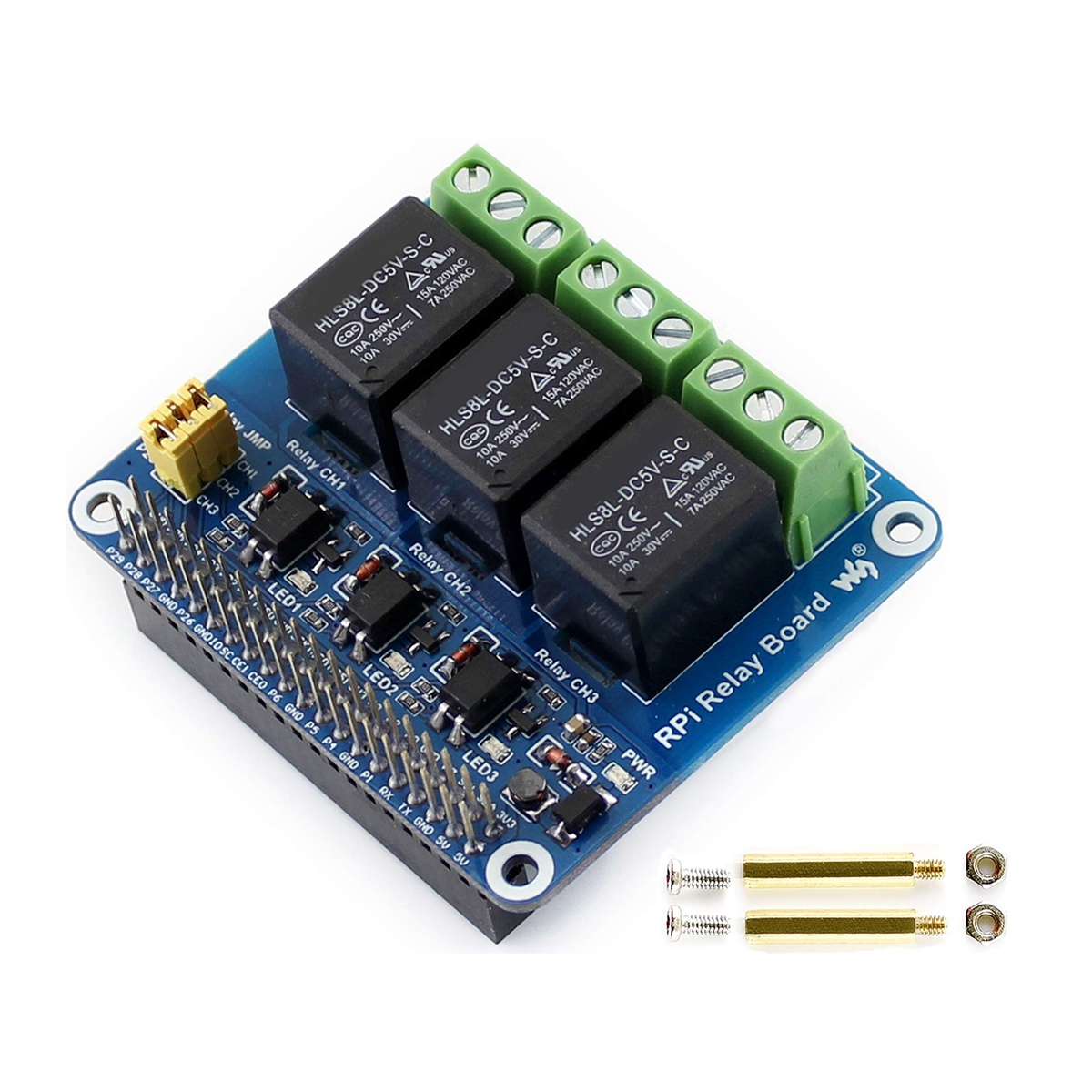 Waveshare 5V 3チャンネルリレーモジュール拡張ボ - Raspberry Pi Zero のレビューと価格