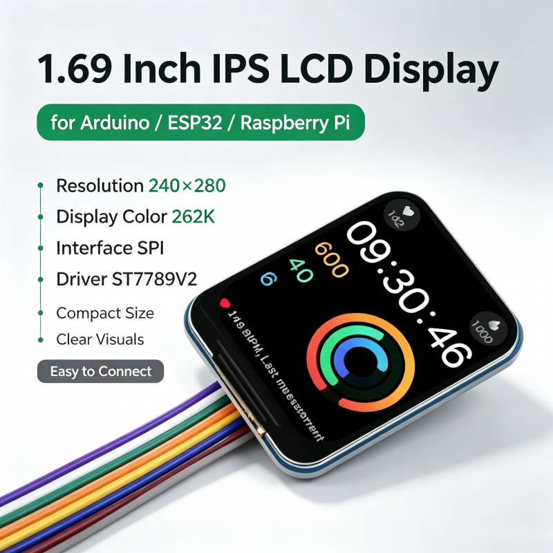1.69 インチ IPS LCD モジュール ST7789V - Raspberry Pi Zero のレビューと価格