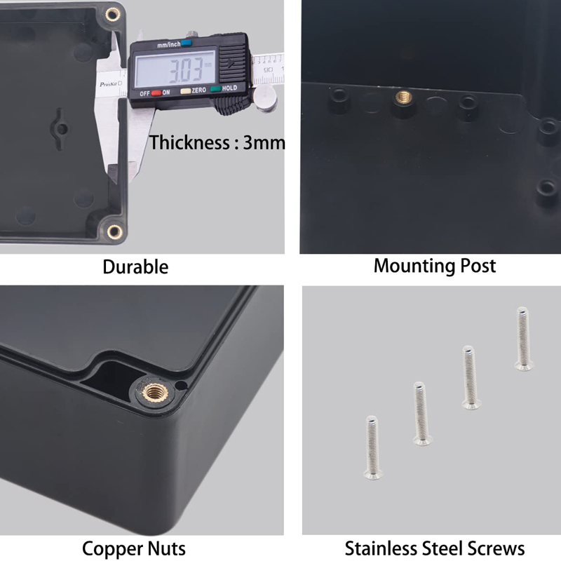 防水ABSプラスチックジャンクションボックス、電子プロジェク - Diy Electronics Organizer のレビューと価格